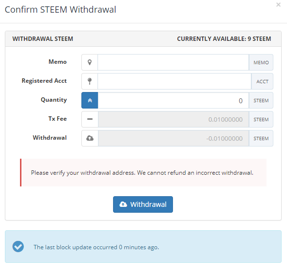 How can I withdraw my coins?